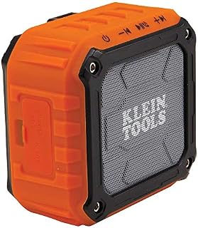 Wireless Speaker, Portable Speaker Plays Audio and Answers Calls Hands Free Klein Tools AEPJS1 , Orange