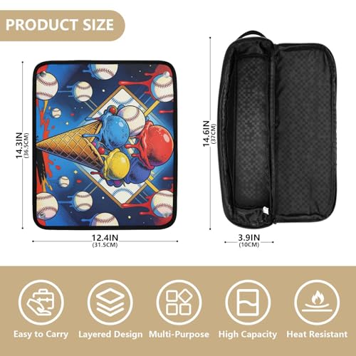 Bolsa de viaje para herramientas de cabello para mujer con tapete resistente al calor, impermeable y portátil para planchas y rizadores miniatura 4