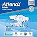 Attends Breathable Fitted Briefs w/Flex Tabs, Size Medium, Case/96 (4 bags/24)