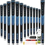 SAPLIZE Classic Rubber Golf Grips, Non-Slip– 13 Grips with All Kits, Available in Jumbo/Mid/Standard Sizes, 4 Colors Optional, CC01 Golf Club Grips