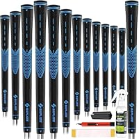 SAPLIZE Golfgriffe Blau 13er-Set mit komplettem Regripping-Kit, übergroß, Golfschlägergriffe aus Gummi