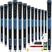 SAPLIZE Golf Grips Set of 13 with Complete Regripping Kit, Midsize, Rubber Golf Club Grips, Blue
