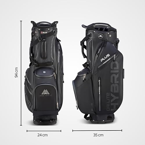 Vista 5 de Big Max Dri Lite Hybrid Plus - Bolsa de golf ligera con almacenamiento mejorado, organizador de valor, bolsillos impermeables, cierres resistentes