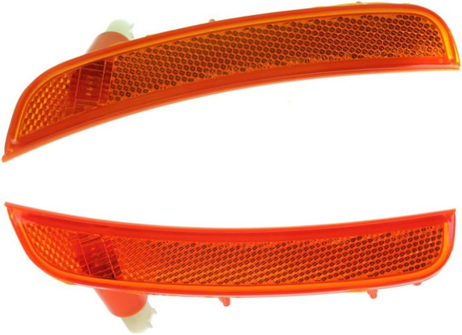 For Fiat 500 2012-2019 Side Marker Light Assembly Driver and Passenger Side | Pair | Front | Amber | Hatchback/Convertible | CAPA Certified | For FI2554100C, FI2555100C | 5182423AC, 5182423AB