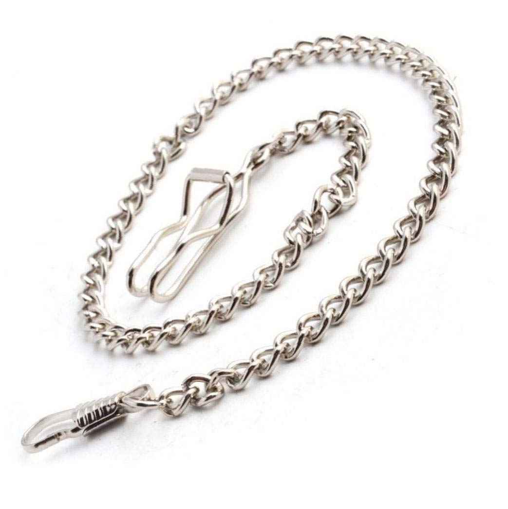 Hotaden Clip Pocket Watch Chain Vintage Metal Alloy Pocket Vest Chain