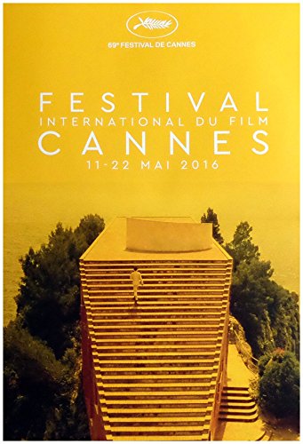 Affiche Festival CANNES 2016 pour salon de cinéphile 80x60