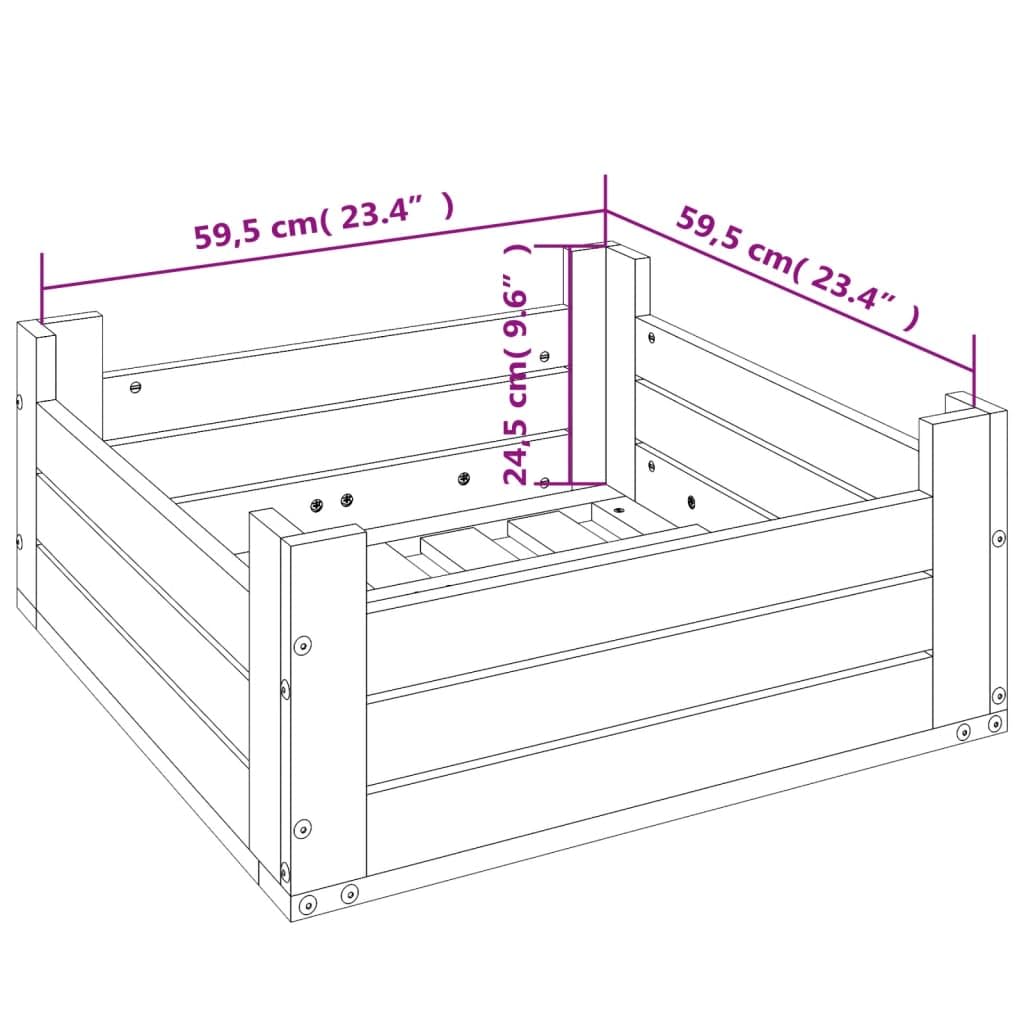 Rivestimento per supporto per ombrellone bianco, in legno di pino massiccio, 63,5 x 63,5 x 26 cm, copertura come tavolino per balcone, terrazza, giardino, piscina, fascino rustico