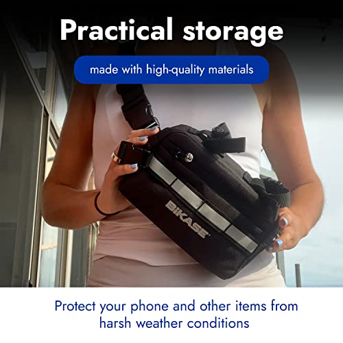 Hipster By Bikase - Bike Bag, Fanny Pack & Bicycle Handlebar Bag - Multipurpose Bike Pouch For Handlebars, Mounts As A Frame Bag Waterproof, Handle Bar Cycling Accessories #TOP5