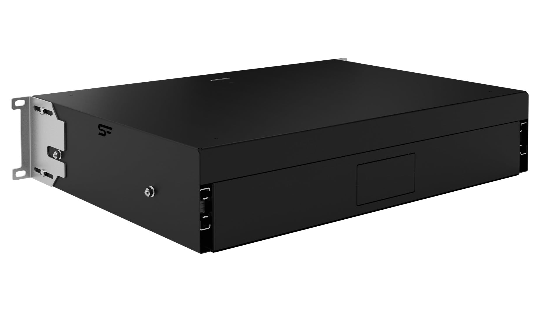 Ripiano 19 pollici 2U - Cassetto per Rack Server 19" in Acciaio per Armadio di Rete e Rack di Cablaggio - Capacità di Carico 25 kg - 320 mm Profondità - Accessori Rack