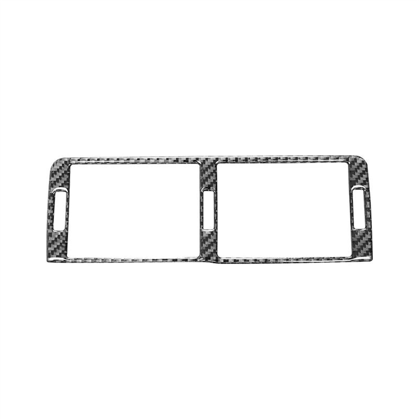 Carbon Fiber Car Dashboard Panel Central Air Outlet Decoration Frame Cover Stickers for 3 Series E46 1999-2004