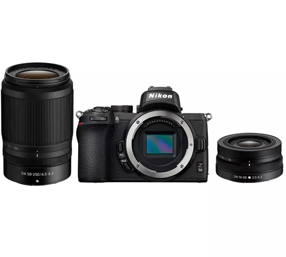 Amazon.com : Nikon Z50 + Z DX 16-50mm + Z DX 50-250mm Mirrorless