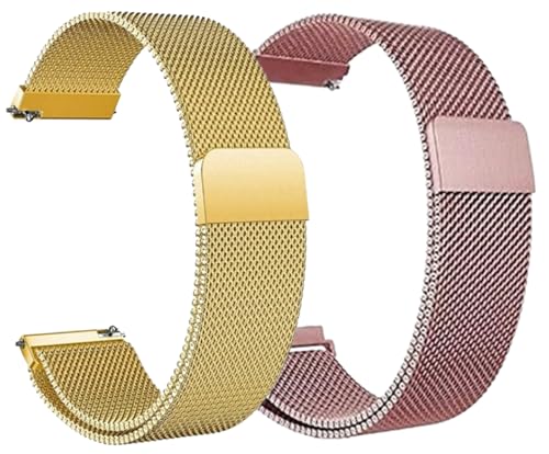 Image of AMiRiTE ASS165 22MM Milanese Magnetic Watch Straps Compatible with Noise Colorfit Pulse 2 Max / Huawei GT2(46mm) / Honor Magic Watch 2(46mm) / Noise Pulse Go Buzz / Boat Flash / Xtend / Xtend Pro / Noise Colorfit Ultra Fireboltt Rage / Fireboltt Phoenix / Noise Colorfit Pulse Grand / Noise Colorfit Pulse 2 Max Smart Watch & All 22mm lug Watches