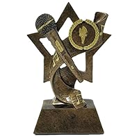 Algopix Similar Product 20 - Decade Awards Microphone Trophy Gold 