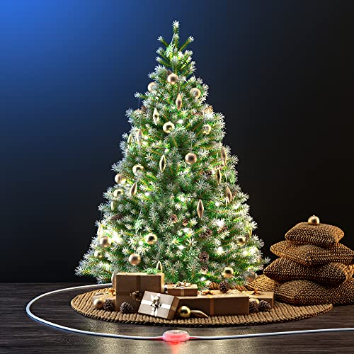 Maximm Extension Cord With On And Off Switch (4 Ft) Includes A Light Indicator And Safety Cover,Short Extension Cord, White Extension Cord, Flat Plug Extension Cord With Multiple Outlets #TOP5