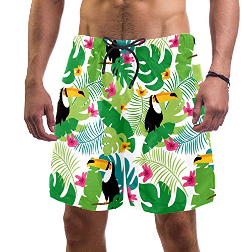 Short de bain pour homme avec 2 poches latérales et taille élastique confortable