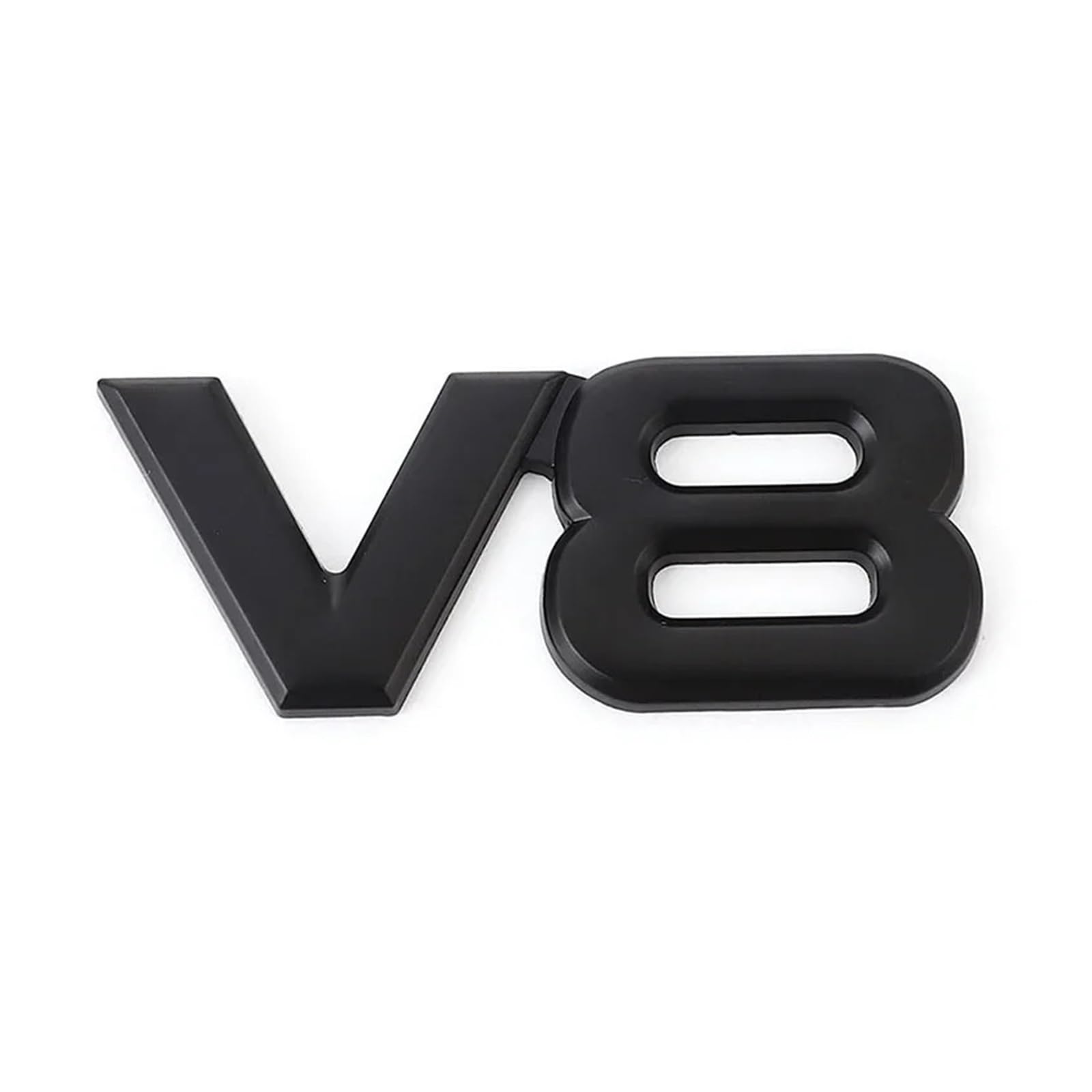 OVARIA Metal Car Sticker V6 V8 Rear Emblem Badge Decals Tail Trunk Sticker Fit For Benz Fit For AMG Fit For BMW Fit For Mazda(Nero)