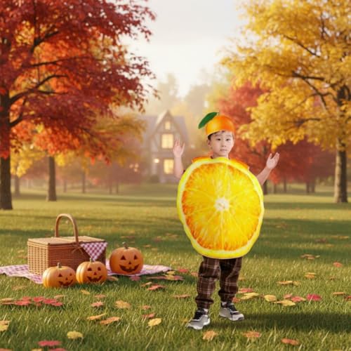 Disfraz de naranja Qianly para niño cómodo y divertido miniatura 5