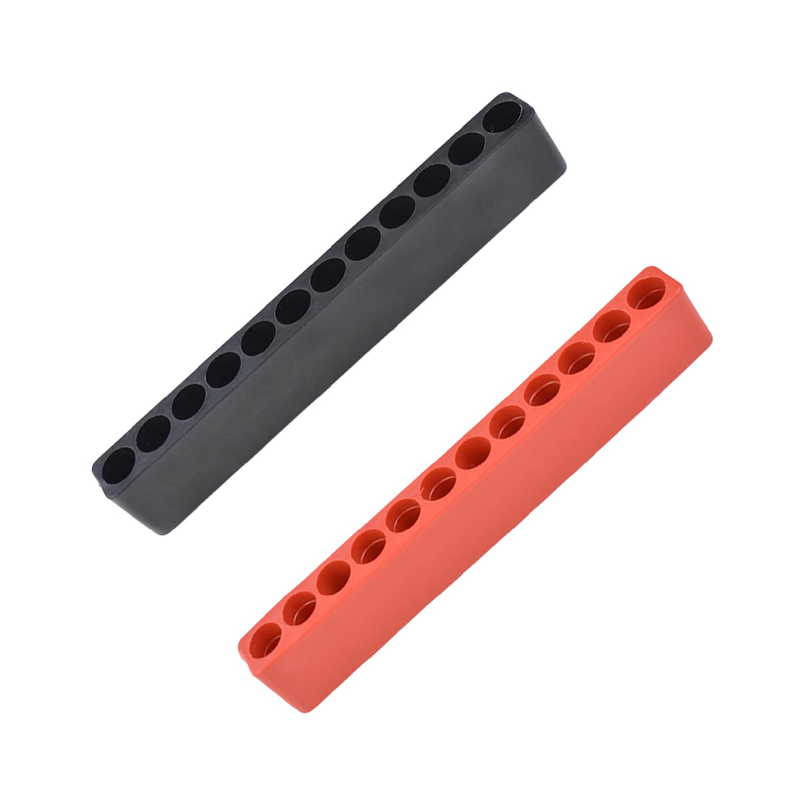Sturdy ABS Bit Organizers Case Holds 12 Pieces of 6.35Mm Hexagonal Shank Driver Bits Technician Tool Storage Box Air Tool Bit Case