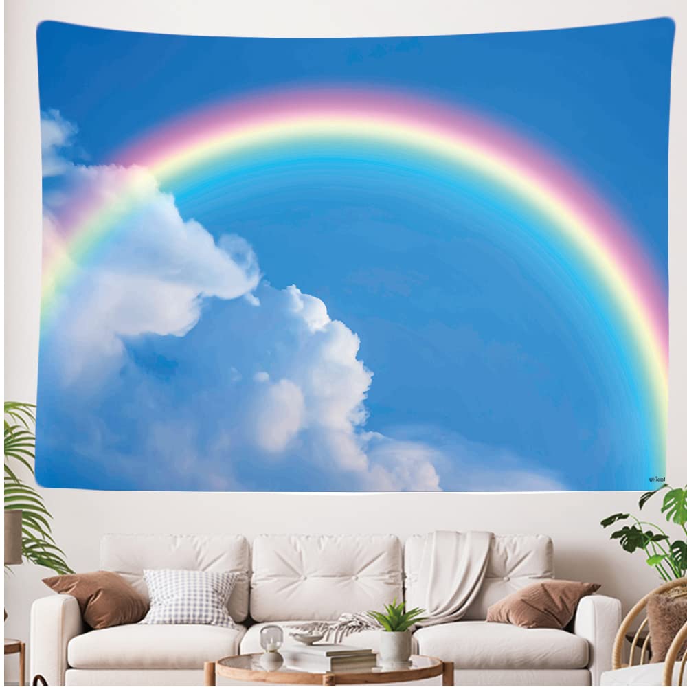 Ulticool, Tapestry Decoration Home, Rainbow Clouds Blue Sky, 200 x 150 cm, Wall Towel Wall Hangings - Image 4