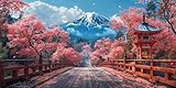 【5D DIAMOND PAINTING ZUBEHÖR】 1* HD-Malleinwand, 1* Diamantstift, 1* Würfel-Diamantschale, 1* rote Klebemasse, 2* austauschbare Stiftspitzen, bunte quadratische Diamanten (30 % mehr), N* Verschlussbeutel, 1* Pinzette (große diamond painting wird mit mehreren Werkzeugsätzen geliefert)