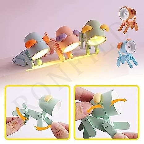 RONFILD-Mini-LED-Desk-Lamp-Dog-Shape-Night-Light-Reusable-Cute-Night-Lamp-Dog-Shape-Reading-Table-Night-Lamp-Battery-Operated-LED-Night-Light-for-Home-Bedroom-Gift