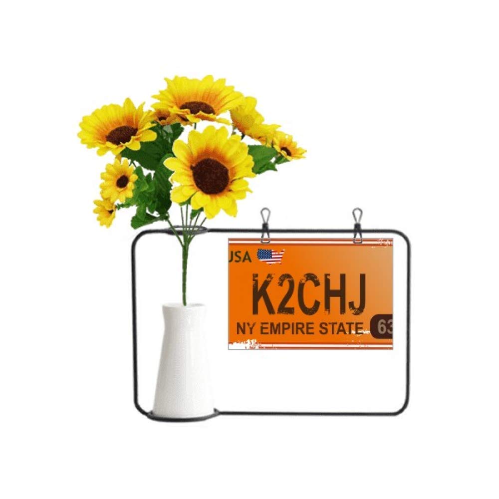 Vases Bouteille USA américain avec carte de bénédiction pour fleurs et cadeau