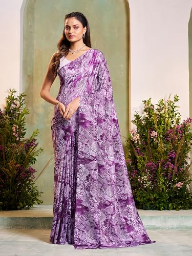 Image of Garden Vareli Art Silk Floral Print Saree