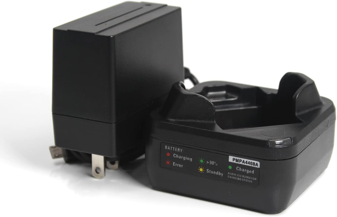 (2-Pack) PMLN7109A PMLN7109 Single Battery Charger Compatible with Motorola TLK100 SL300 SL300e SL3500e TLK100 SL1M SL1600 SL2600 Radio
