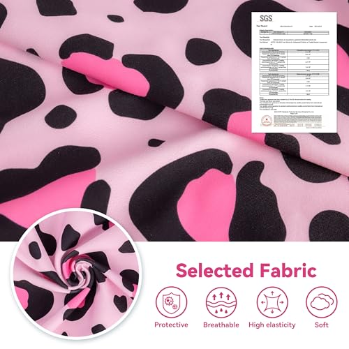 Image of cyeollo Dog Recovery Suit Female, Breathable Surgery Suit for Dogs Female After Spayed, Soft Surgical Body Suit Dog Onesie, E-Collar & Cone Alternative, Anti-Licking Wound Surgery Clothes, Leopard S