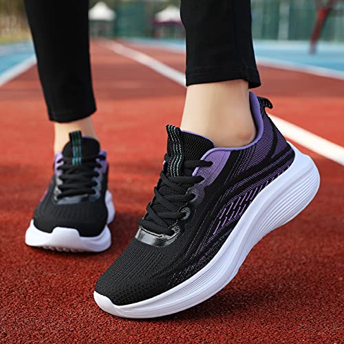 Zapatillas mujer running de malla transpirable con cordones para un calzado de verano cómodo 3