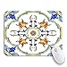 Produktbild Gaming mouse pad aquarell ornamente auf italienischen fliesen majolica cyan umriss blau rutschfeste gummi backing mousepad für notebooks computer maus matten