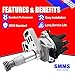 SMMS Ignition Distributor with Cap and Rotor Made for Mazda MPV B2600 1990-1994 L4 2.6L, Ignition Distributor Assembly Replaces OE: G60918200A 3135465