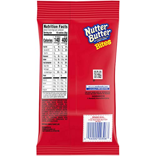 Image of Nutter Butter Bites Peanut Butter Sandwich Cookies Big Bag, 1 package (3oz)