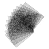 HEALSOPTHY 10 Stück Teiliges Schwarzes Augennetz Meshstoff für Fursuit Masken Atmungsaktives Bedruckbares Netzmaterial für Cosplay Tierkostüme und DIY Maskenherstellung