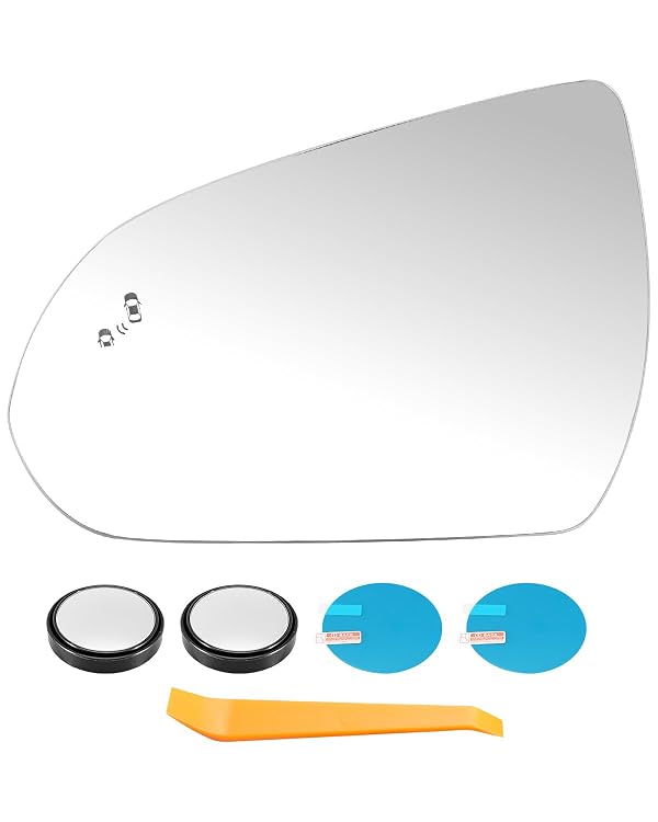 Heated Mirror Glass Driver Side Fit for Hyundai Ioniq 2017-2022 Elantra 2017-2019, Blind Spot Detection Mirror Replace 87611G2430 87611F2140 HY1324132, without Auto Dimming by Tavaski - Used condition - US$13.98