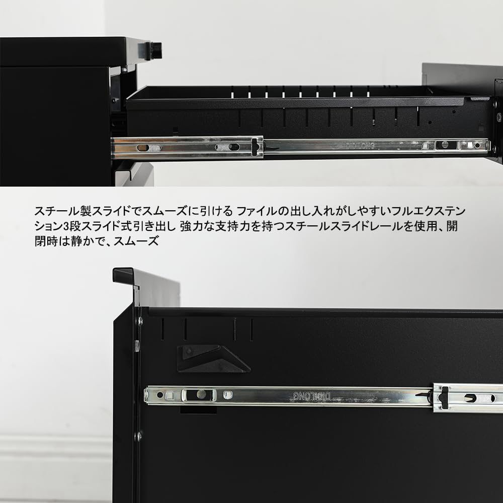 事務机　三段ワーキングテーブル　四隅ローラー搭載　移動式　70×120×60cm Amazon.co.jp: OFFICE OASIS 法人専用 オフィスワゴン デスク