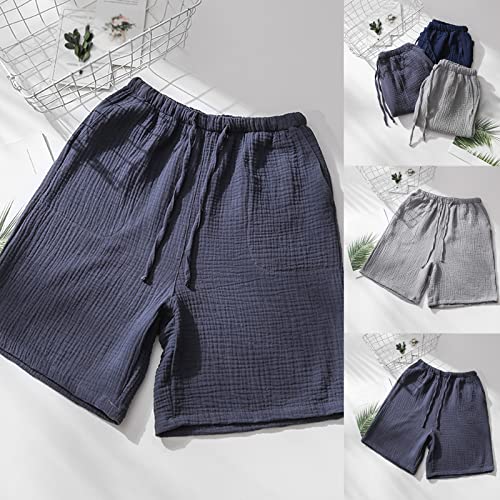 Men's Ultra Soft Sleep Shorts Drawstring Elastic Waist Lightweight Comfy Lounge Pajama Shorts with Pockets2