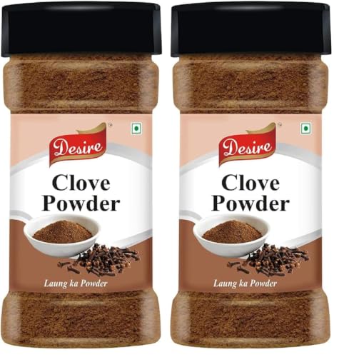 Image of Desire Clove Powder, 100g | Natural Laung Lavang Powder for Cooking, Baking, Curries and Ayurvedic Uses | Premium Quality, Aromatic Spice (Pack of 2)