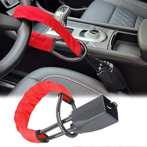 DASHENGFANG Ceinture de Verrouillage du Volant, pour Renault Clio V / 5 2019-2024 Ajustement Antivol De Voitures, Antivol de Volant Voiture pour la Sécurité...
