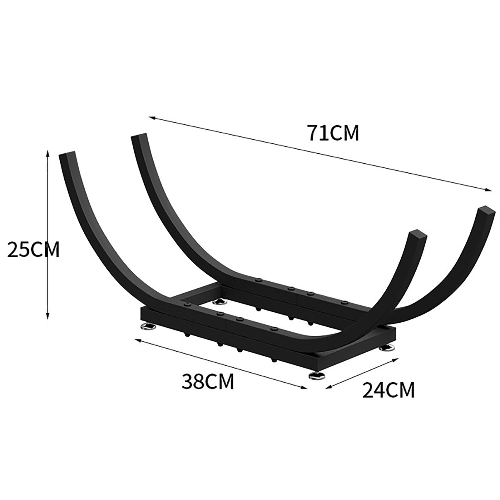 Kaminholzregal – Indoor & Outdoor Holzhalter Tragbare Holzaufbewahrung für Kamin & Terrasse Robuster Kaminholzhalter Perfekt für Zuhause & Camping