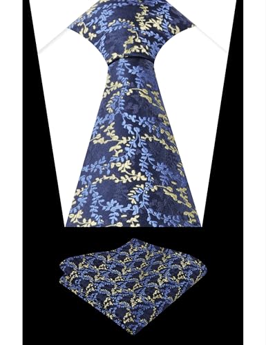 Image of Alizeal Mens 3.15'' Light Color Rustic Tie Handkerchief