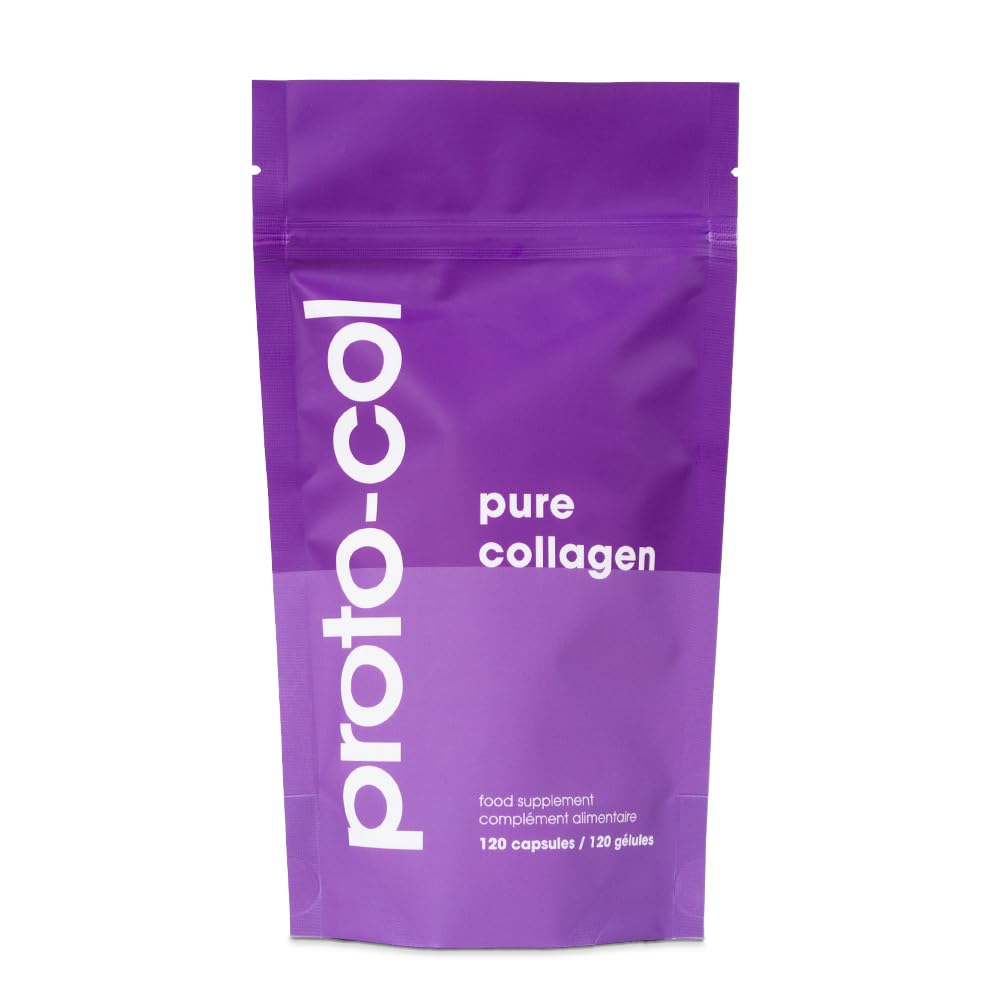 Proto-col Pure Collagen Supplement - Clinically Proven Premium Verisol Bioactive Collagen, to Reduce Wrinkles, and Support Hair, Skin and Joint Health. (120 Capsules x 2500mg)
