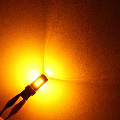 Alla Lighting 7440 7443 Led Amber Yellow Turn Signal Lights Bulbs 7444Nak 7440Nak Wy21W Super Bright T20 Wedge 54-Smd 4014 Chipsets Blinker Lamps 12V #TOP2