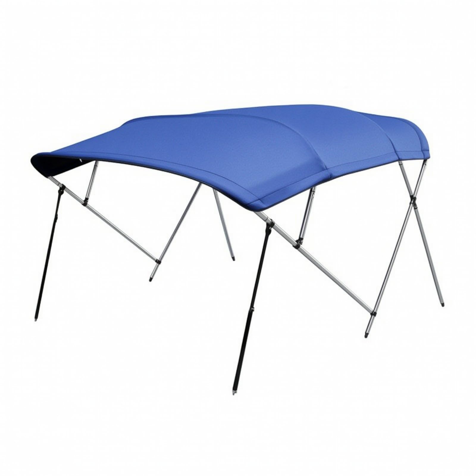 Marine Canopy Copertura Barca Tendalino Bimini Tetto Parasole Resistente Alla Pioggia Tessuto Oxford 600D Telaio Acciaio Inossidabile Richiudibile, Quattro Traverse - 1