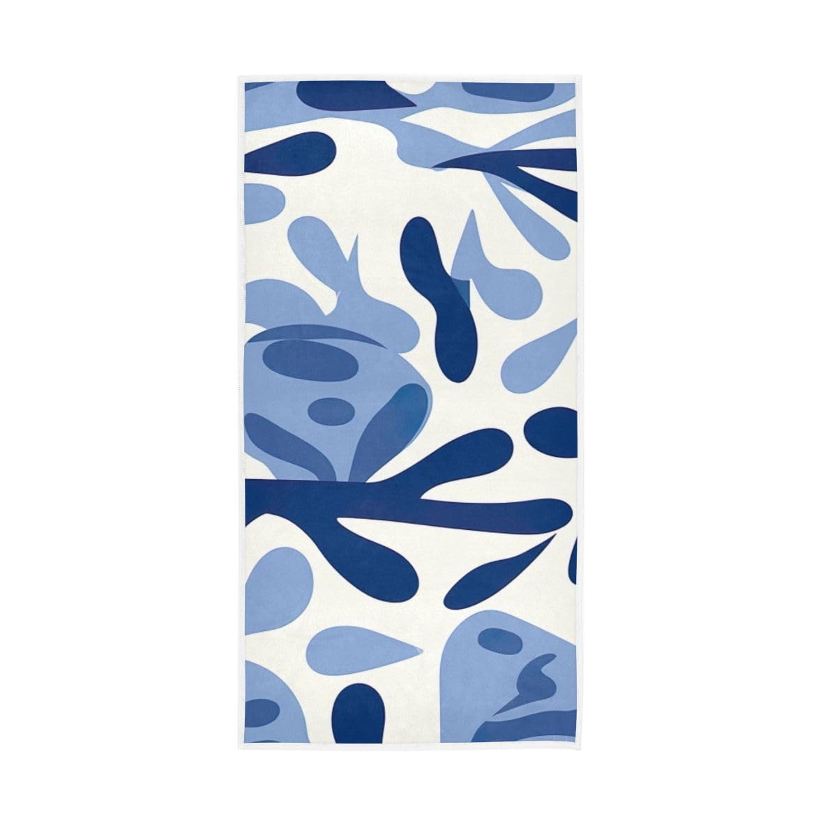 LSRCPD Blue White of The Sea Creature Guest Hand Towels for Bathroom, Hand Towel for Bathroom, Shower, Hotel, Spa 15 x 30 Inches