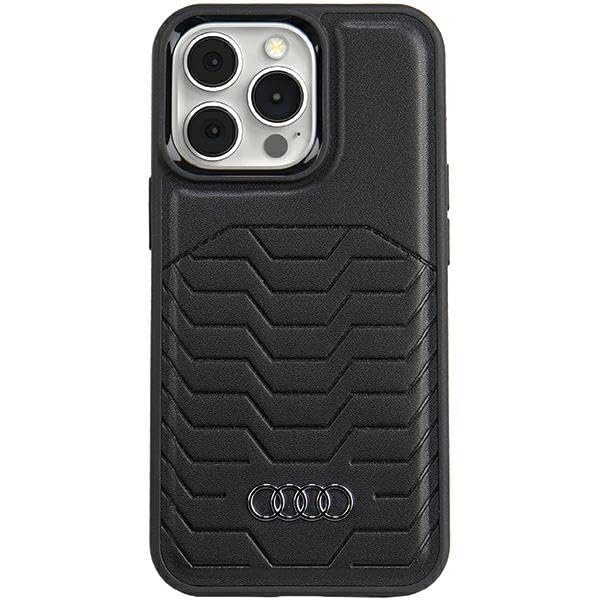 Audi Étui en Cuir synthétique pour iPhone 13 Pro / 13 6,1" Noir hardcase AU-TPUPCMIP13P-GT/D3-BK