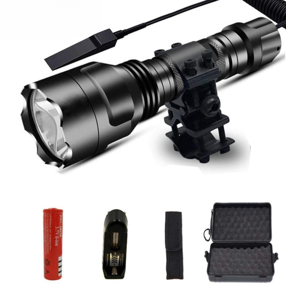 Lampe de poche tactique LED étanche pour ne plus perdre sa piste de nuit avec interrupteur à distance