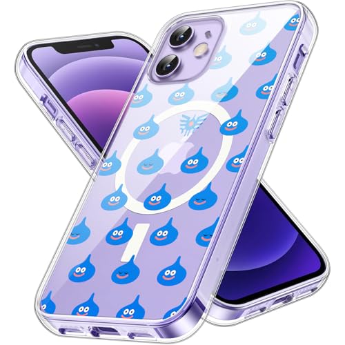 スマホ ケース ドラ ゴン クエ スト iphone se2/se3/7/8磁気 Mag Safe 携帯カバー 全機種対応 スマイルスライム iPhoneスマホカバー se第2世代/se第3世代用 ドラゴン 米軍MIL規格 黄ばみ防止 おしゃれ すまほけー