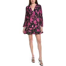Milly Amarilla Rose Dress with Pleats