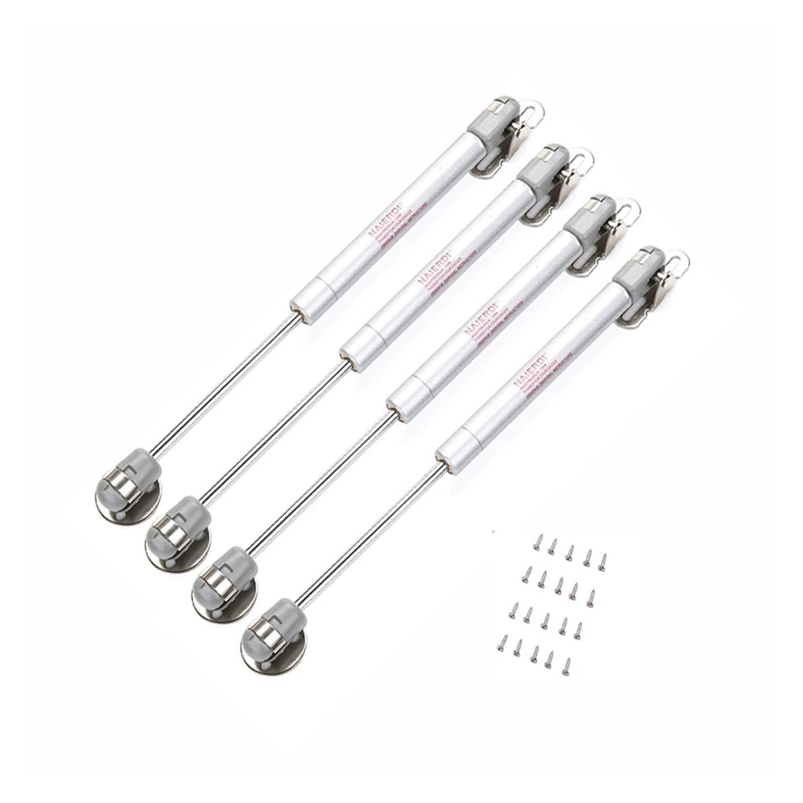 Shundeed Gray 4Pcs Brass Core Furniture Gas Spring Hinge, Kitchen Cabinet Door Support Hydraulic Hinge(Gray)